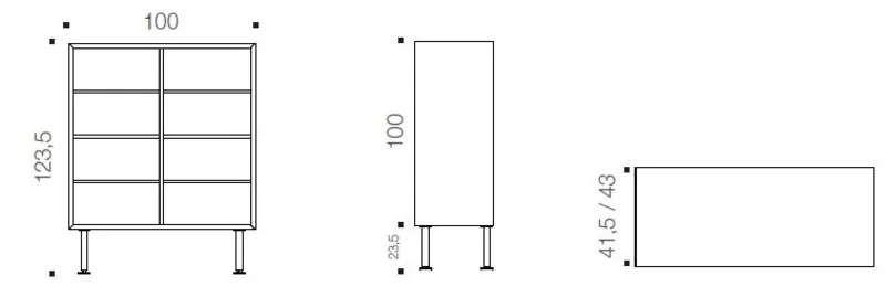 Armoire 4 portes PRESTIGIO