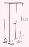 Armoire Astral H201 cm