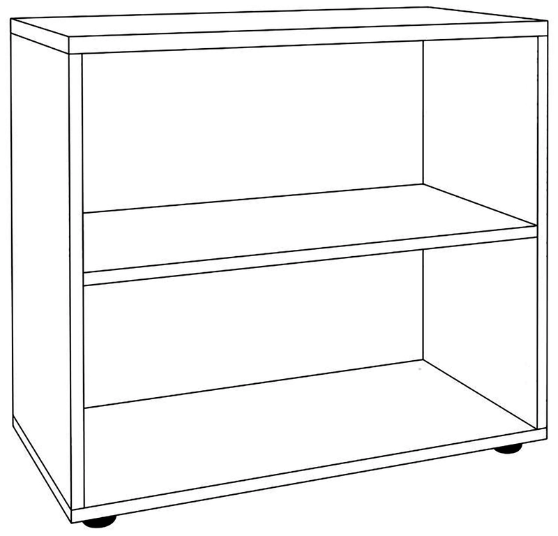 Armoire basse de bureau bois - Gammes Idra & Quadri