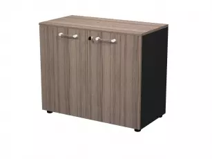 Armoire Basse de Bureau Bois Onix - Rangement Compact et Design