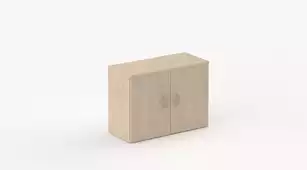 Armoire Basse en Bois H73 x L80 cm | Rangement d'Appoint Professionnel