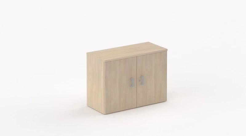 Armoire Basse en Bois H73 x L80 cm | Rangement d'Appoint Professionnel