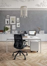 Armoire basse Zeta blanche