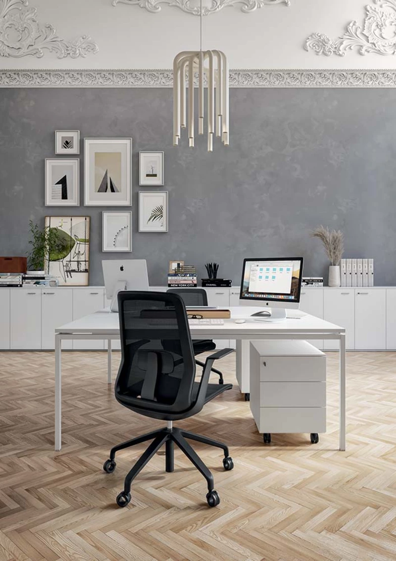 Armoire basse Zeta blanche