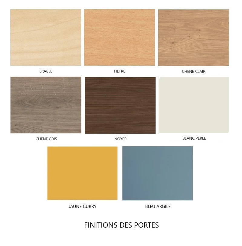 Armoire de bureau bois 180x120 cm - Gamme Pro Idra & Quadri