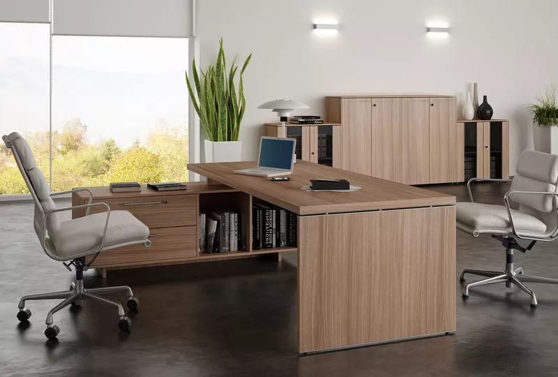 Armoire de Bureau Flora à Portes Battantes H118 cm - Design Italien & Livraison Rapide