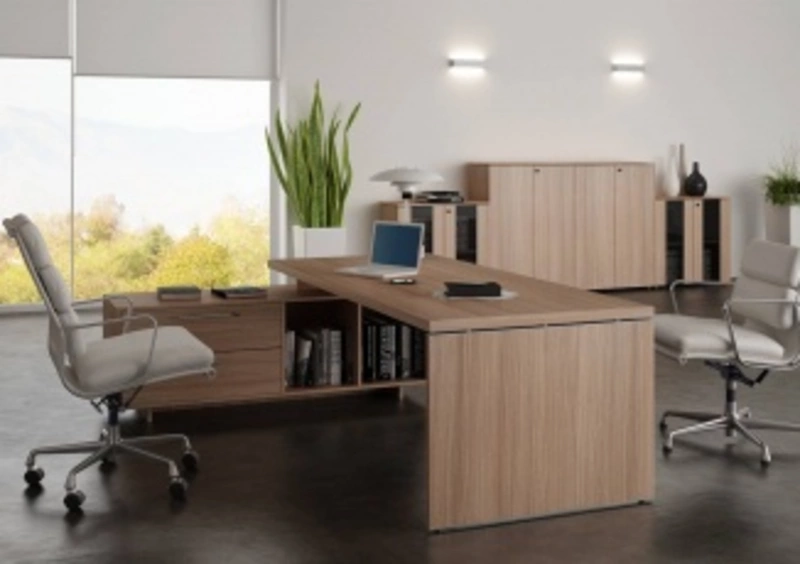 Armoire de Bureau Flora à Portes Battantes (H118 cm) - Design Italien & Livraison Rapide