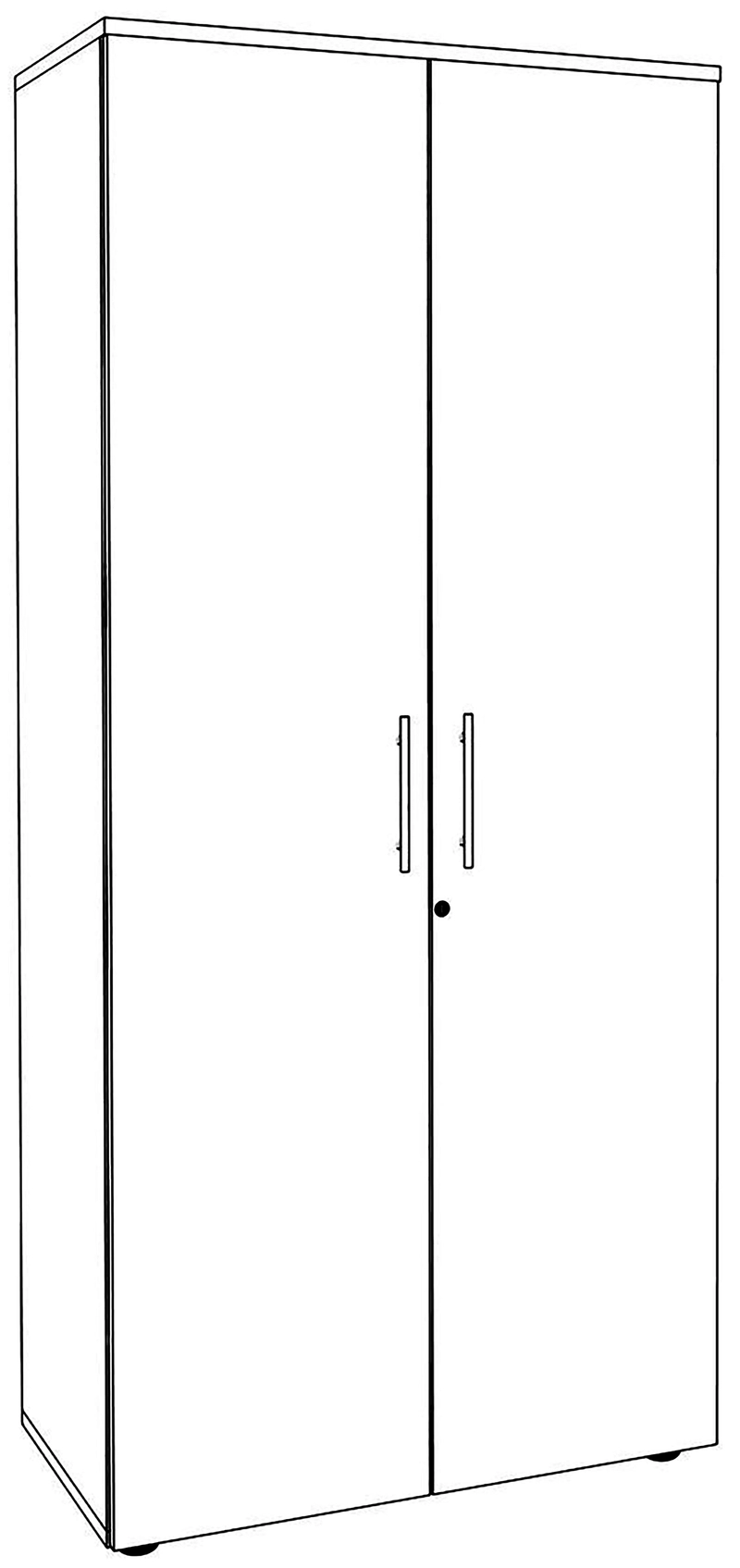 Armoire haute de bureau en bois - Gammes Idra & Quadri