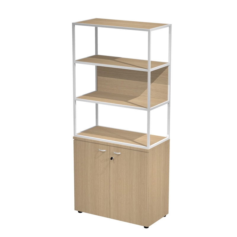 Armoire haute professionnelle M&eacute;tal Edge : portes basses