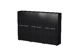 Armoire mi-haute Flora avec portes pleines