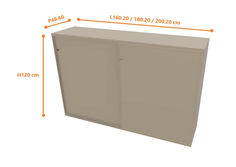 Armoire mi-haute Latium