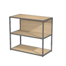 Etagère Basse Design EDGE - Rangement Professionnel Bois & Métal
