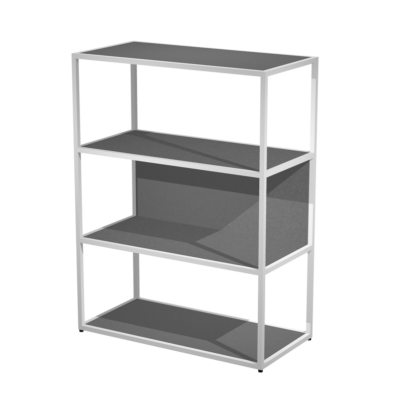 Etagère Mi-Haute Design EDGE - Rangement Professionnel Bois & Métal