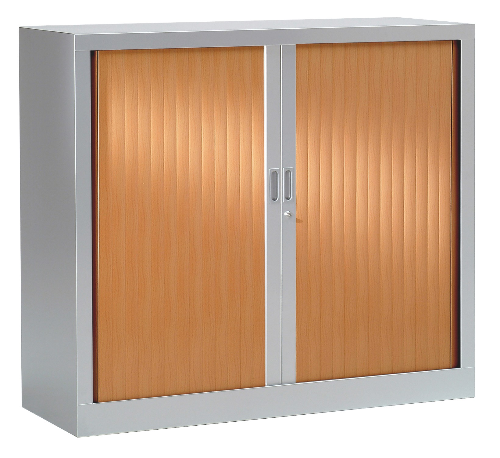 Armoire à rideaux bicolore H100 cm