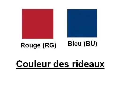 Armoire à rideaux Couleur H100 cm