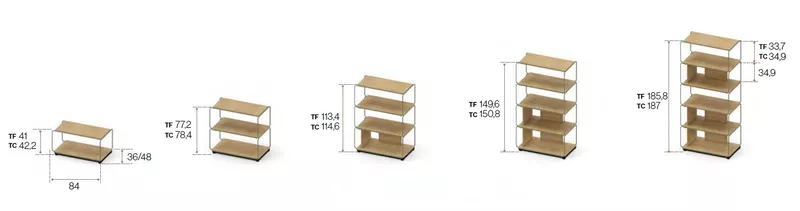 Bibliothèque modulable Pattio