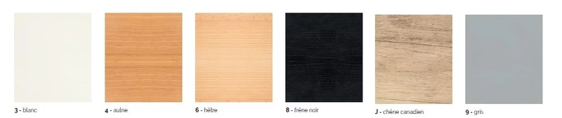 Caisson hauteur bureau Budget - Profondeur 60 cm