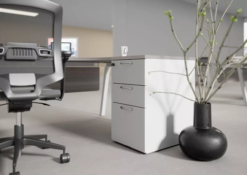 Caisson hauteur bureau profondeur 60 cm