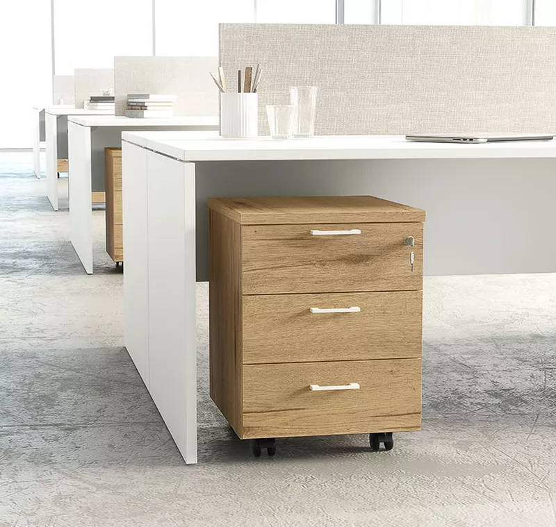 Caisson Mobile de Bureau 2 ou 3 Tiroirs - Gammes Atlas, Tempo & Rock