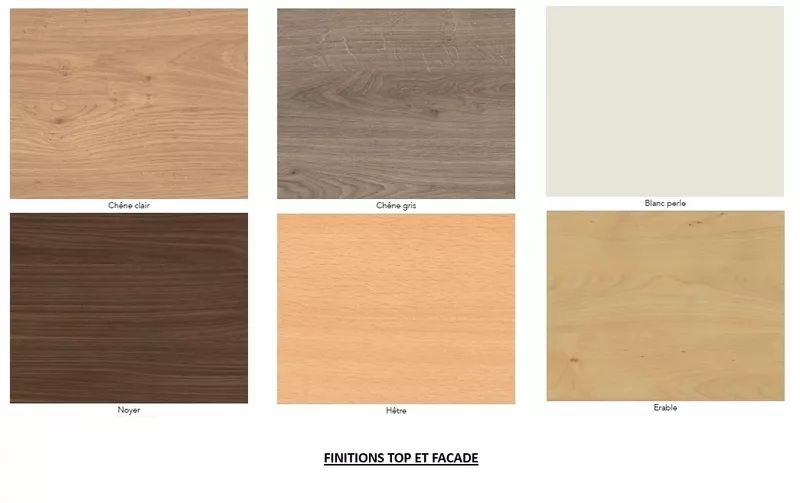 Cr&eacute;dence de bureau &agrave; portes coulissantes - Meuble de service professionnel en bois