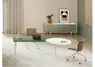 Crédence de Bureau Vogue 4 Portes Tissu – Rangement Design Haut de Gamme