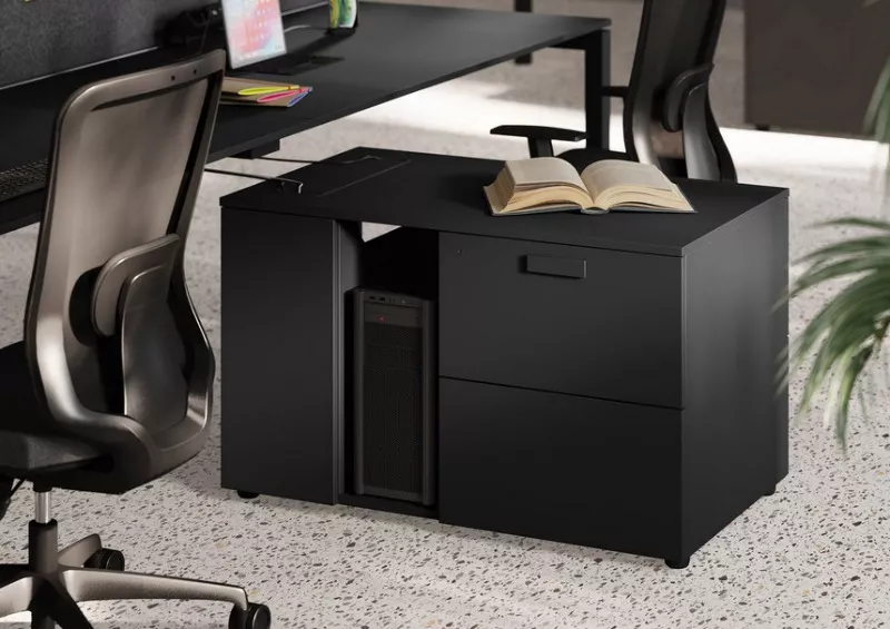 Meuble de service Kika : Rangement pour bureau avec support UC