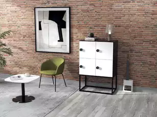 Casiers individuels bois Astral sur socle m&eacute;tal - Multi-cases - Serrure mode priv&eacute;