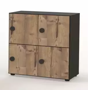 Casiers Individuels bois avec serrure à code - Gamme Astral