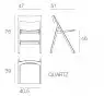 Chaise pliante d'extérieur QUARTZ