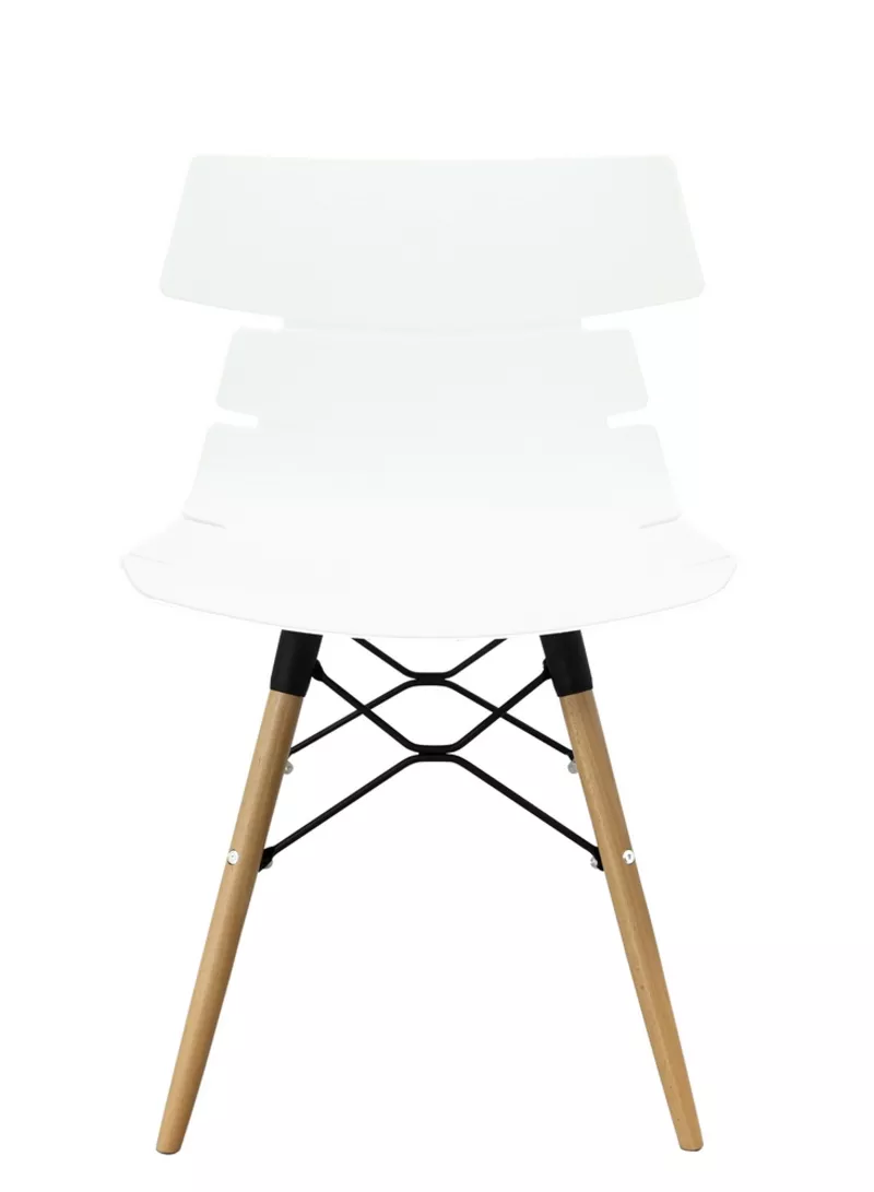 Chaise Carene par Claudio Bellini pour Collectivité - Coque Polypro et Pieds Bois