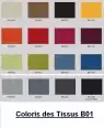Chaise CLEM coque+tissu  pieds Luge 