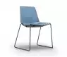 Chaise coque CLEM pieds Luge