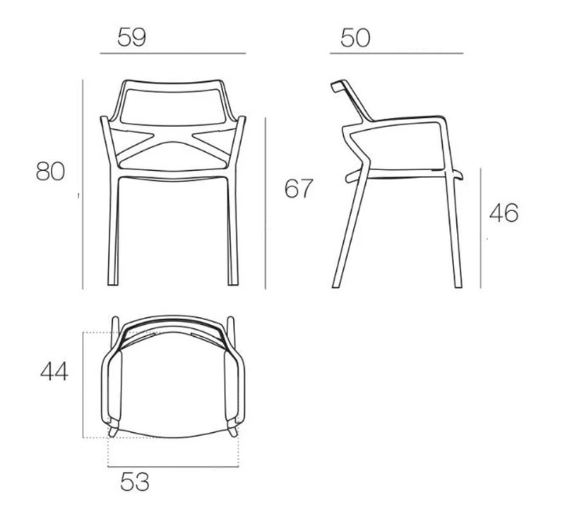 Chaise d'extérieur Delta