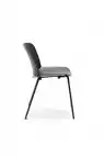 Chaise Libra Anthracite 4 Pieds noirs