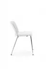 Chaise Libra Blanc 4 Pieds Chrome