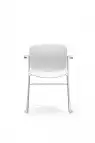 Chaise Libra pieds luge et accoudoirs
