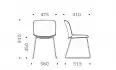 Chaise Libra pieds luge