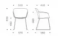 Fauteuil  Libra pieds luge 
