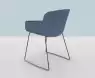 Fauteuil  Libra pieds luge 