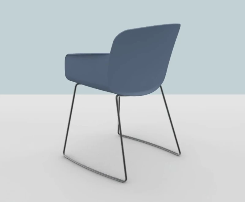 Fauteuil  Libra pieds luge 