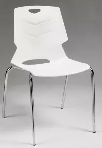 Lot de 2 chaises de collectivité WELL