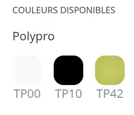 Lot de 2 chaises Denver - Polypropylène et Acier Chromé
