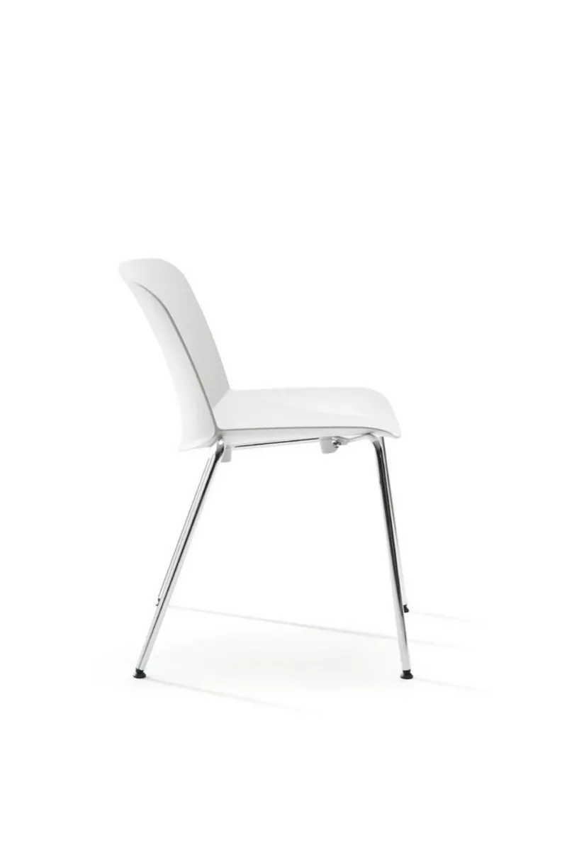 Lot de 2 chaises Libra 4 pieds : Design italien personnalisable et garantie 5 ans