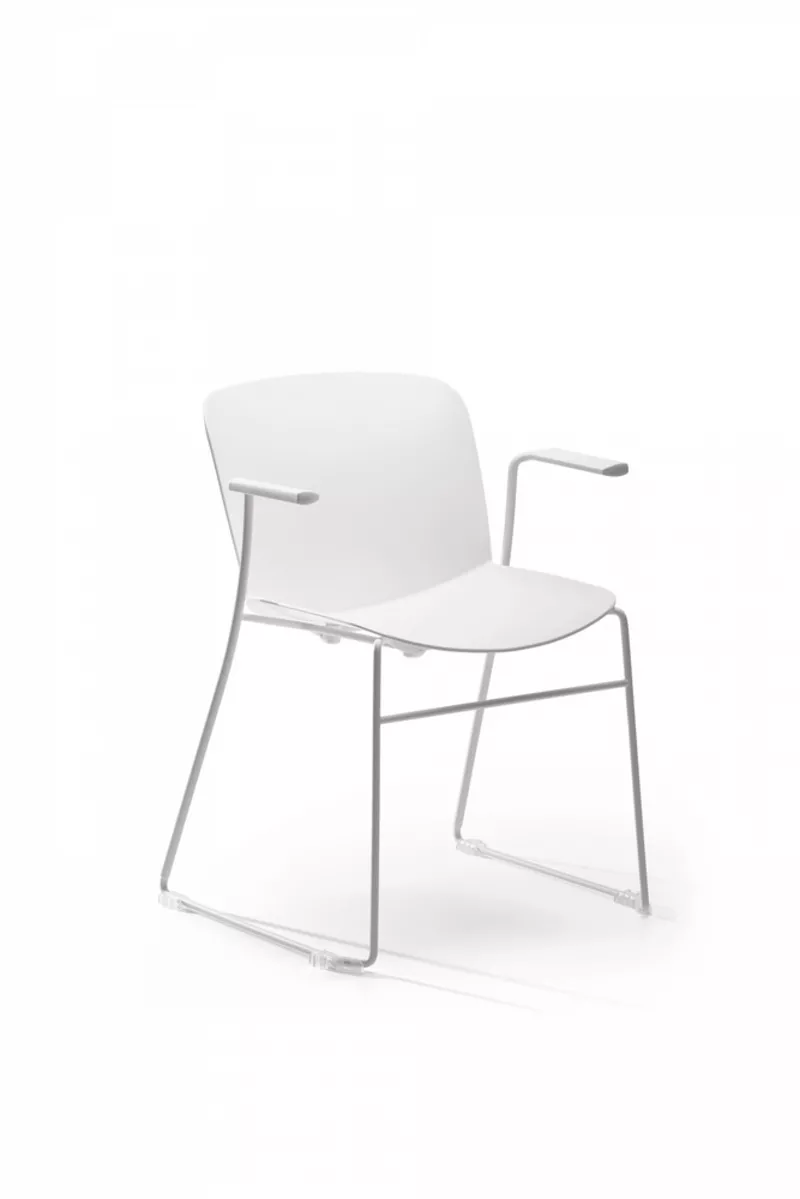 Lot de 2 chaises Libra pieds luge : Design Italien avec ou sans accoudoirs | Garantie 5 ans