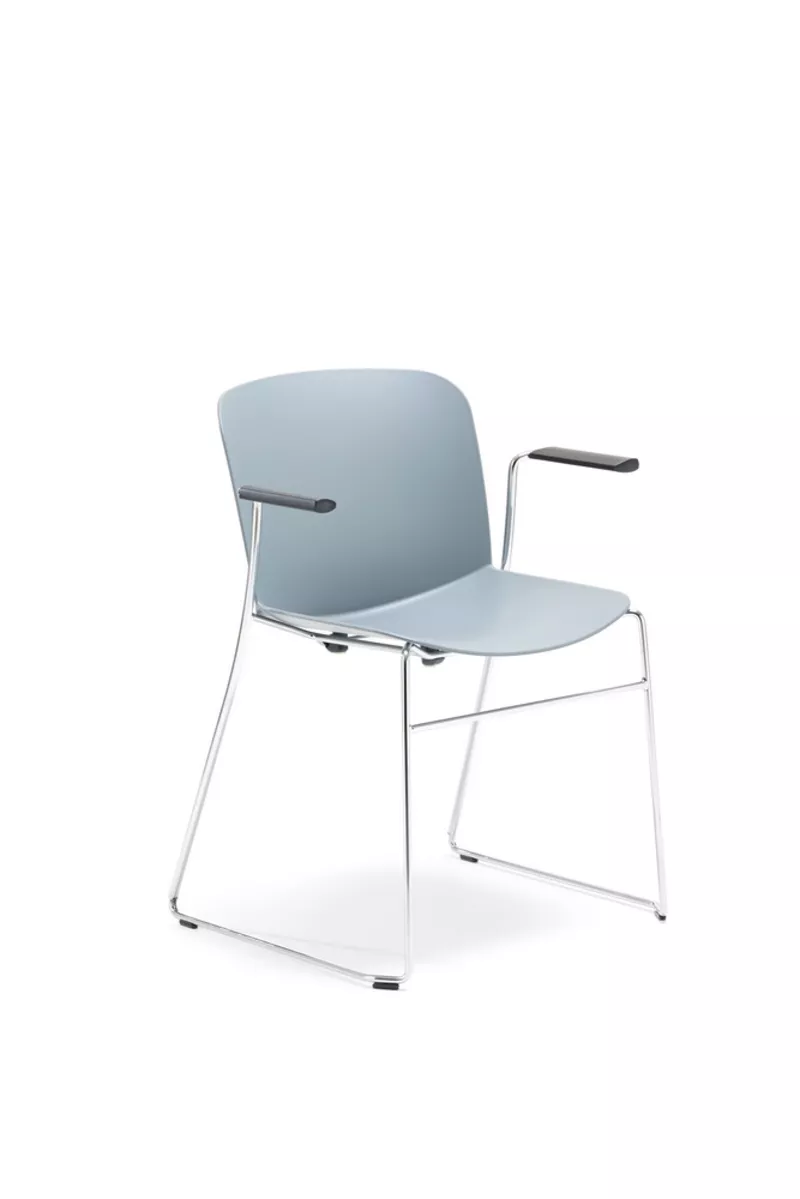 Lot de 2 chaises Libra pieds luge : Design Italien avec ou sans accoudoirs | Garantie 5 ans