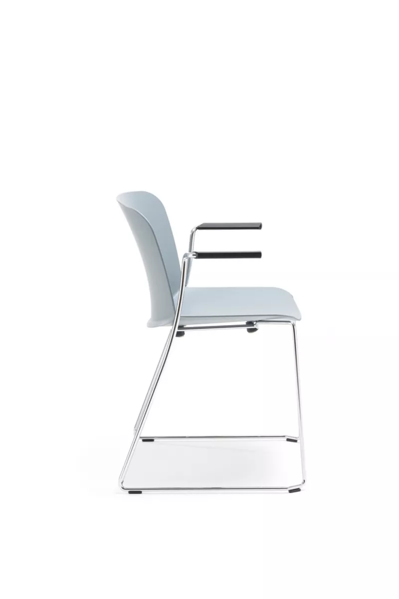 Lot de 2 chaises Libra pieds luge : Design Italien avec ou sans accoudoirs | Garantie 5 ans