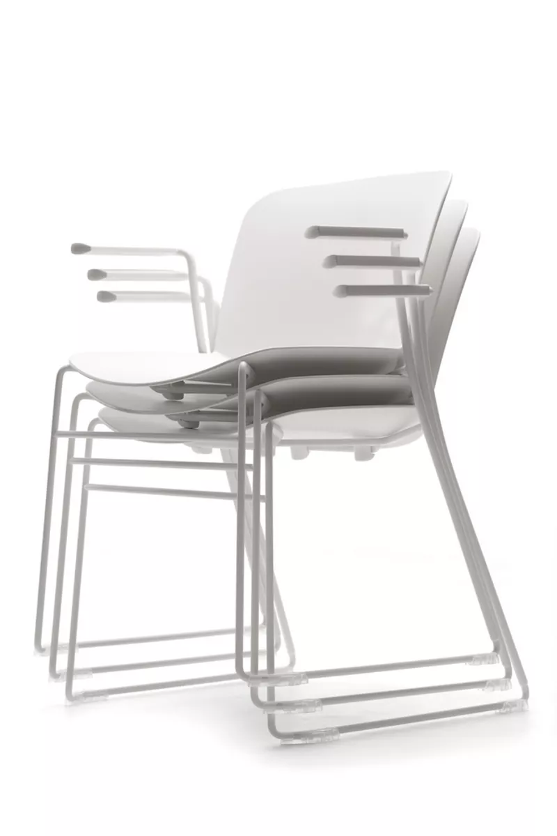 Lot de 2 chaises Libra pieds luge : Design Italien avec ou sans accoudoirs | Garantie 5 ans