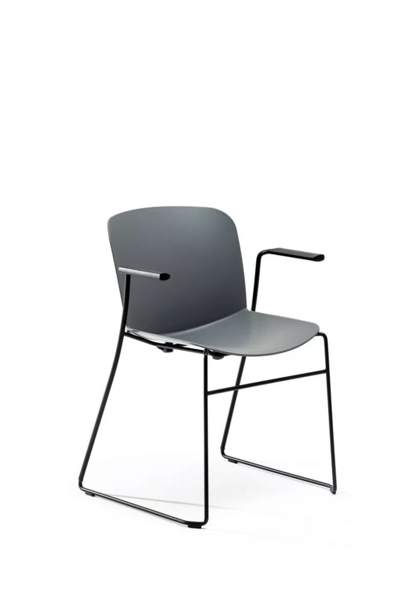 Lot de 2 chaises Libra pieds luge : Design Italien avec ou sans accoudoirs | Garantie 5 ans