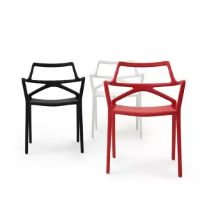 Lot de 4 chaises d'extérieur Delta