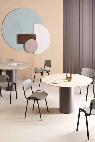 Lot de 4 chaises visiteur réunion Old School